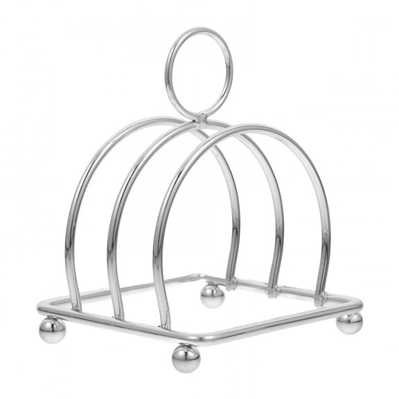 ACDANC Stainless Steel Toast Holder Rack Multi-functional Bread Stand Space Saving Metal Storage Rack For Bread Slices Books And Recipes