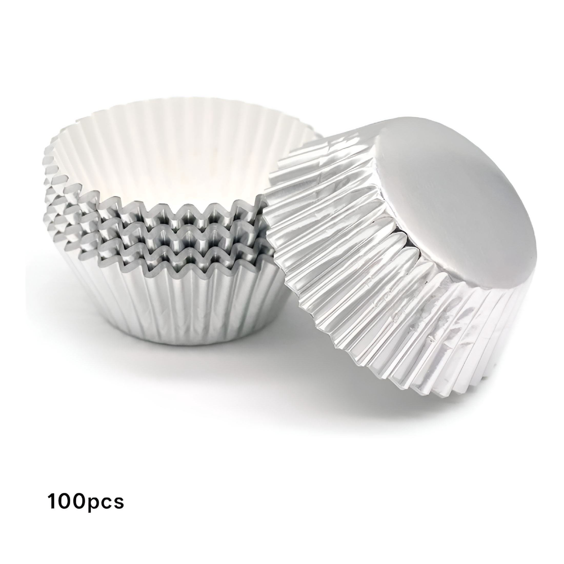 ACDANC Standard Silver Foil Cupcake Liners Muffin Baking Cups for Party ...