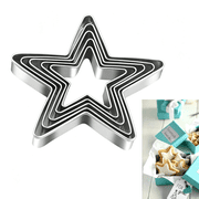 ACDANC Stars Cookie Cutter,Pack of 5 Cookie Cutters