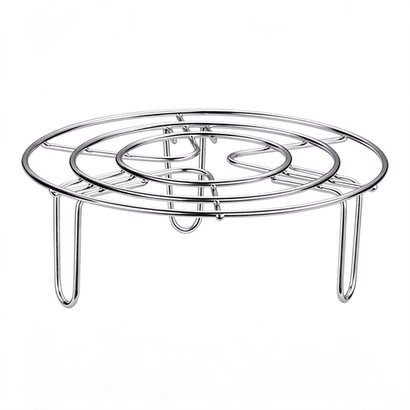 ACDANC Steam Rack, Heavy Duty Steaming Rack Stand, Stainless Steel Round Steamer Cooling Rack Trivet, Pot Steamer Insert Food Stand, Steaming Cookware Accessories(Size:15.5Cm/6.1In)
