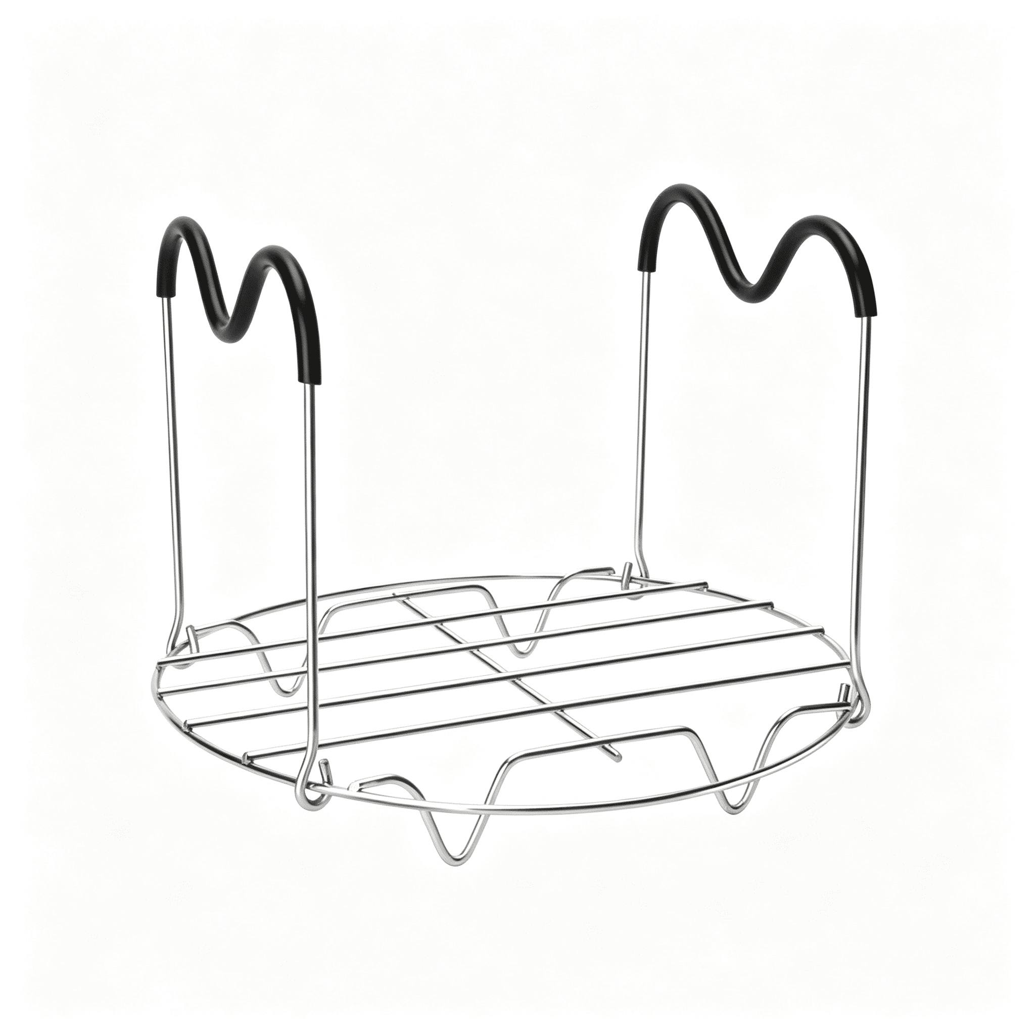 ACDANC Steamer Rack Trivet with Heat Resistant Silicone Handles ...