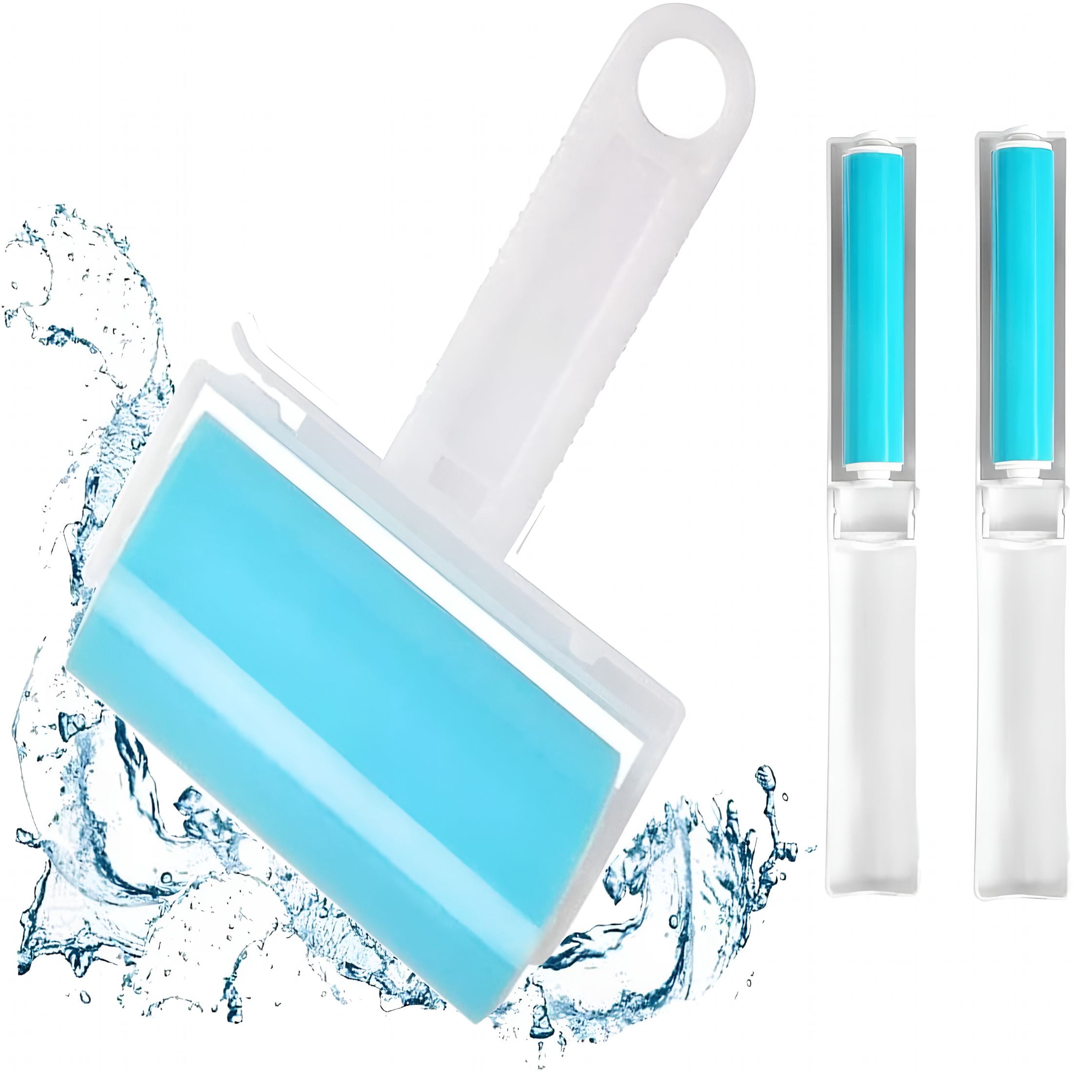 ACDANC Sticky Lint Roller 3 Pack,Reusable Washable Lint Roller Pet Hair ...