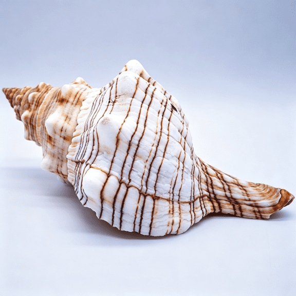 ACDANC Striped Conch-2Pc 5-6"-Large Sea Shells for Wedding Decor and Beach Themed Party-Handpicked Natural Conch Shell for Crafts and Sea Shells Decoration
