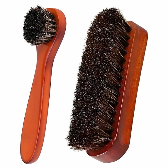 ACDANC Suede Brush,Ergonomic Cleaning Brush,Long Bristles Horse Brush for Effective Shoe Polishing