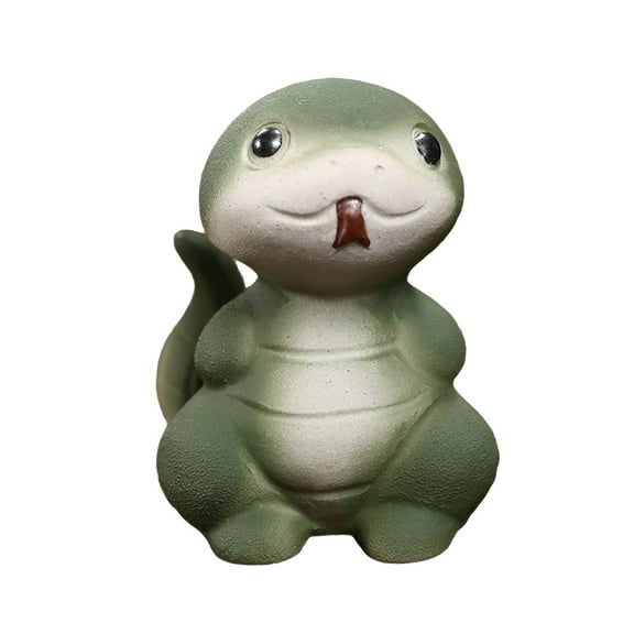 ACDANC Tea Pet,Handmade Clay Material Ceramic Tea Pet,Preserves Natural Texture Tea Accessories,Green