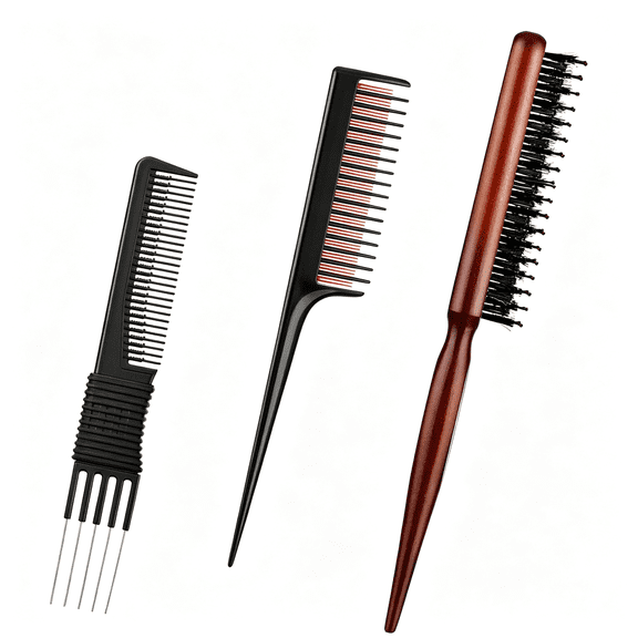ACDANC Teasing Combs for Women,3 Pcs Hair Teasing Comb,Teaser Comb for Women Fine Hair,Slick Back,Volume,Backcombing Teasing Comb for Fine Hair