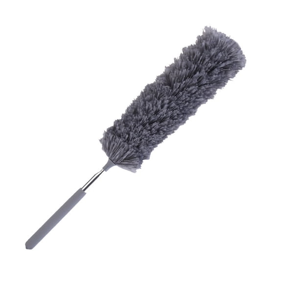 ACDANC Telescopic Feather Duster with Bendable Head,Extendable Microfiber Cleaning Brush,Long Handle for High and Hard-to-Reach Areas,Gray