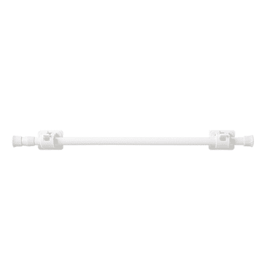 ACDANC Tension Rod Adjustable Length Shower Curtain Rod Fits Various Spaces Adjustable Shower Curtain Rod Waterproof Material White