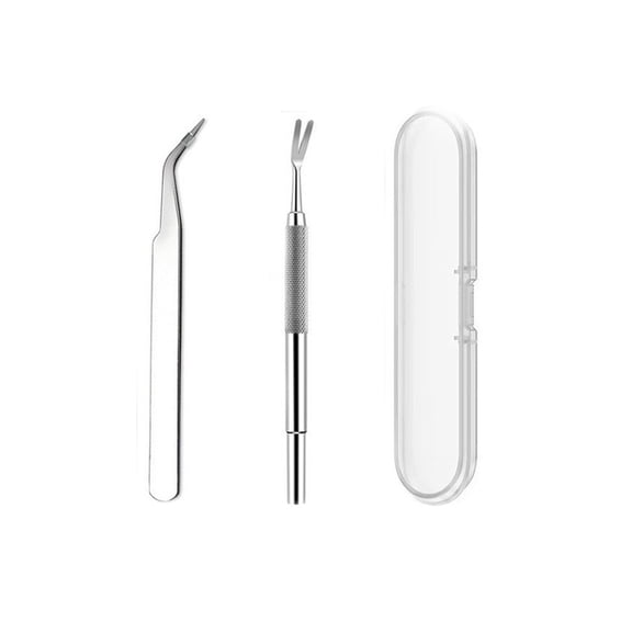 ACDANC Tick Remover Tool Kit-Stainless Steel Tick Remover + Tweezers for Pets Dog Cat and Humans with Storage Box