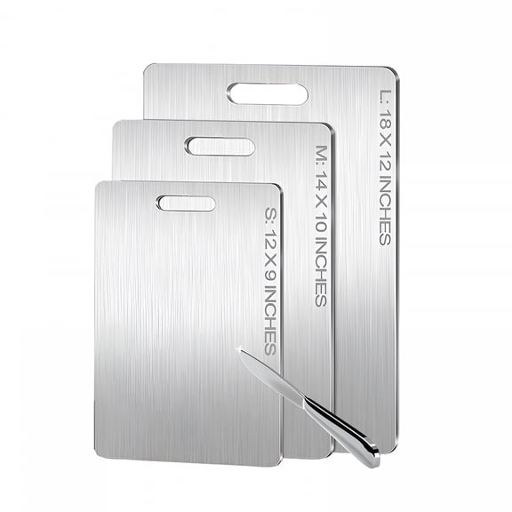 ACDANC Titanium Cutting Board - 100% Pure Titanium Cutting Boards for Kitchen - Cutting Edge Hygiene & Durability,1 Pack New Titanium Cutting Board for Home Kitchen Cooking (14 X 10 In)