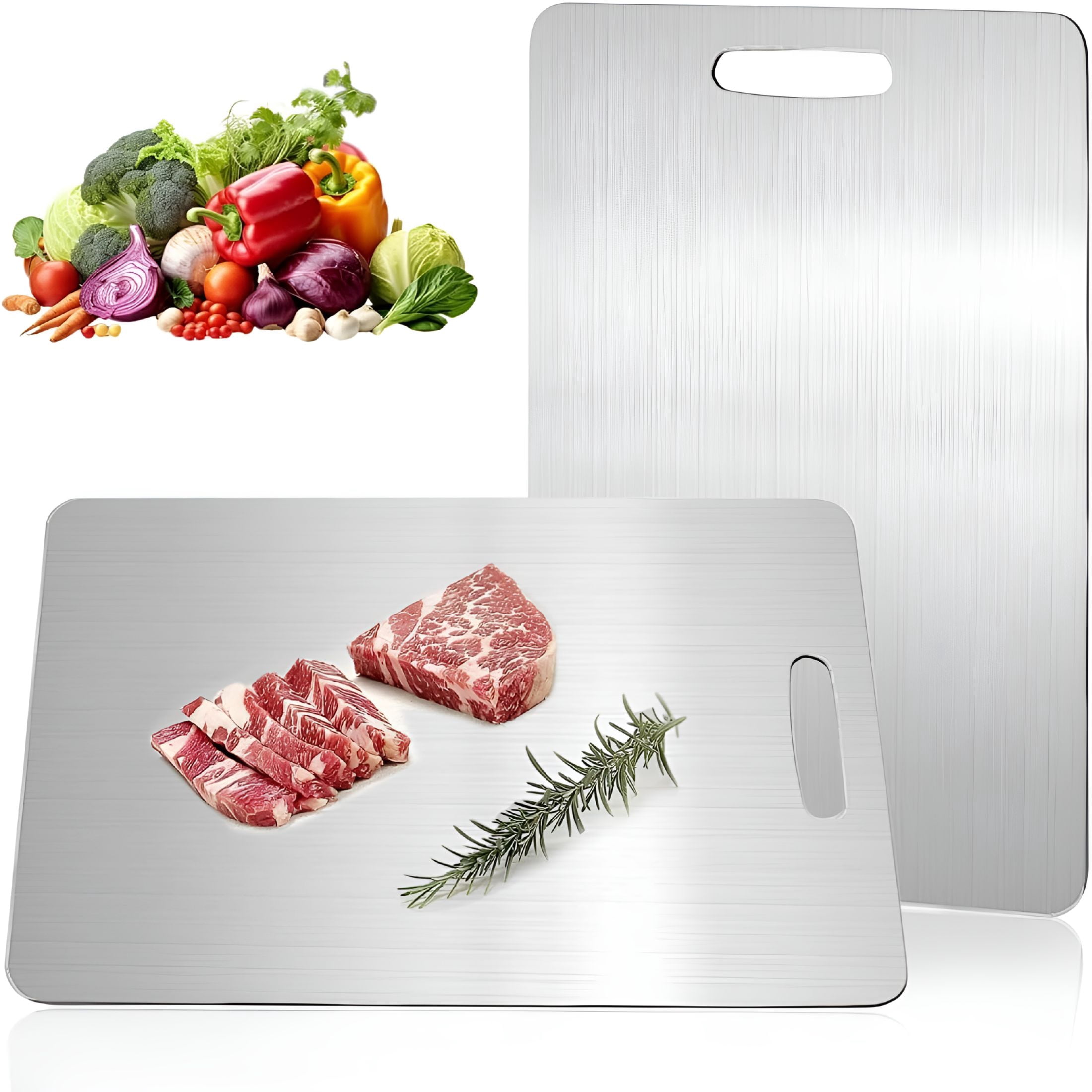 ACDANC Titanium Cutting Board,Upgraded Titanium Cutting Boards for Kitchen,Double-Sided Cutting Board Dishwasher Safe,Easy to Clean and Store (1Pc-L:15.35 * 11.02)