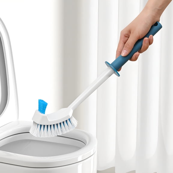 ACDANC Toilet Bowl Brush And Holder With 2 Type Capability Brush (Rubber Brush + Slit Brush) Toilet Bowl Brush Clean Every Corner Of The Toilet