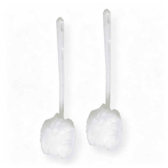 ACDANC Toilet Bowl Mop for Deep Clean |Pack of 2 Long Plastic Handled Swab 13 Inches Soft Toilet Brush for Dead Corner | Silk Scrubber for Toilet Bowl, Washbasin, Bathtub & Tiles