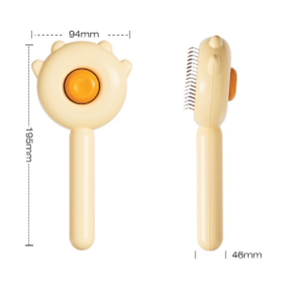 ACDANC Tool for Dogs,Efficient Deshedding Dog Brush,Comfortable Cat Brush,Yellow