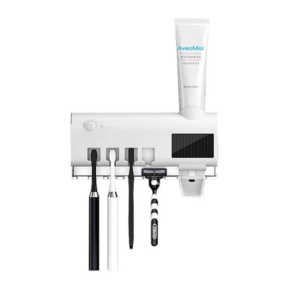 ACDANC Toothbrush Holders,UV Toothbrush Sanitizer,Convenient Toothpaste Dispenser,Hygienic Toothpaste Squeezer