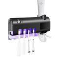 thumbnail image 1 of ACDANC Toothpaste Dispenser,Smart Uv Toothbrush Holders Wall Mounted,No Punch Wall Mount Toothbrush Holders,, 1 of 1