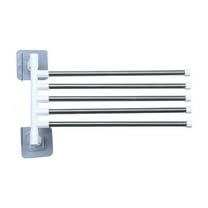 ACDANC Towel Bar Hand Towel Holder,Minimal Functional Towel Racks,Wall-Friendly Towel Racks for Bathroom Hooks,Five-Bar