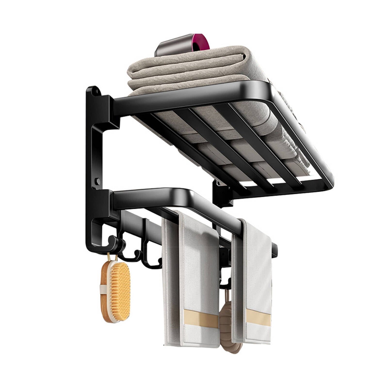 Small Rectangular Hand Towel Rack ACDANC Towel Bar Hand Towel Holder,Wall-Mounted Towel Rack,Space-Saving ...