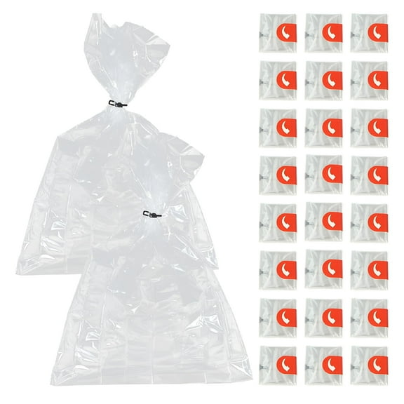 ACDANC Transparent Roast Bag Oven Turkey Cooking Bags High Temperature Resistance 60 Pcs