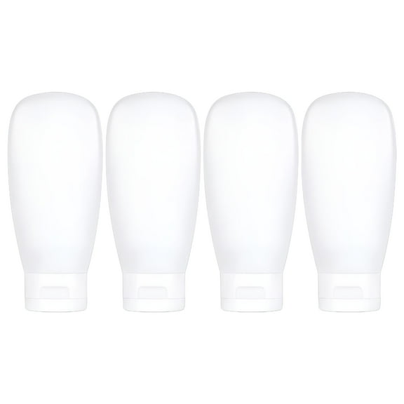 ACDANC Travel Bottles Set for Toiletries Travel Size Containers Kit 4 Pack Portable Leak Proof Refillable Squeeze Cosmetic Airplane Essential Shampoo Hair