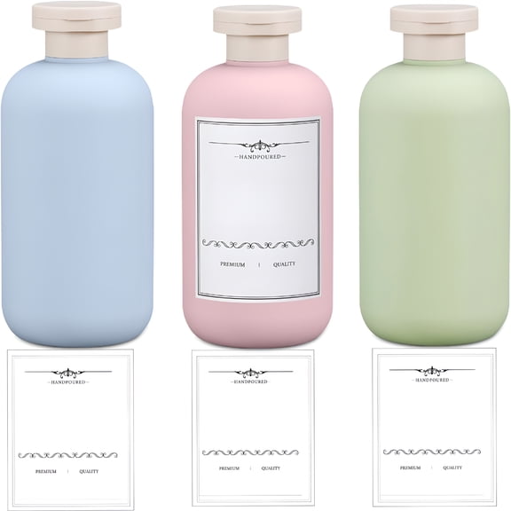 ACDANC Travel Shampoo Bottle,Empty Plastic Squeeze Bottles 10Oz with Flip Cap,Lotion Container for Travel Size Shampoo and Conditioner