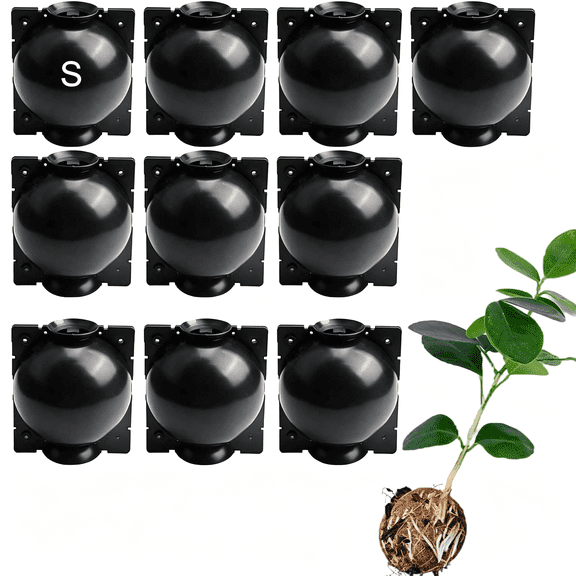 ACDANC Tree Root Growing Box \U2013 Air Layering Propagation Pods for Woody Plants,Reusable Transparent Rooting Device for Magnolia,Fig,Citrus & Roses (10Pcs Small,3\U20139Mm Branches)
