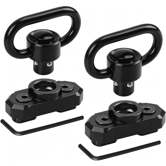 ACDANC Two Point Traditional Qd Sling 1.25" 2 Point Sling Swivels Mounts for M-Rails 2 Point Sling Swivels Mounts Qd Sling Mount