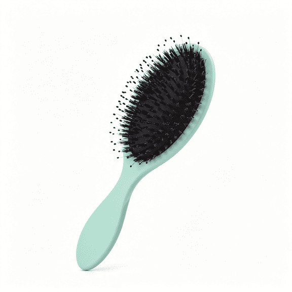 ACDANC Ultimate Hair Extension Brush & Detangler Anti-Static, Dual Bristle Design, Soft Boar Bristle, Great for All Hair Types & Extensions - Green Ombre Brush Ideal for Adults & Kids