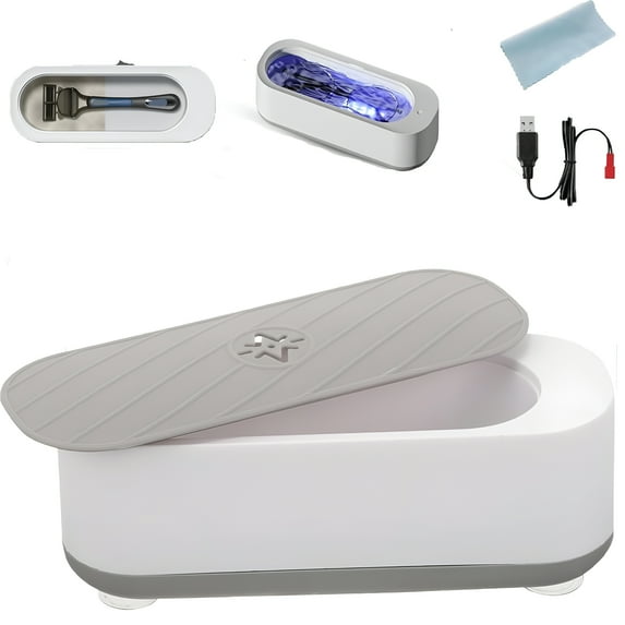 ACDANC Ultrasonic Jewelry Cleaner, Ultrasonic Purifying, Jewelry Cleaner Machine, Purifying with One-Touch Operation for Silver, Gold, Glasses, Razors