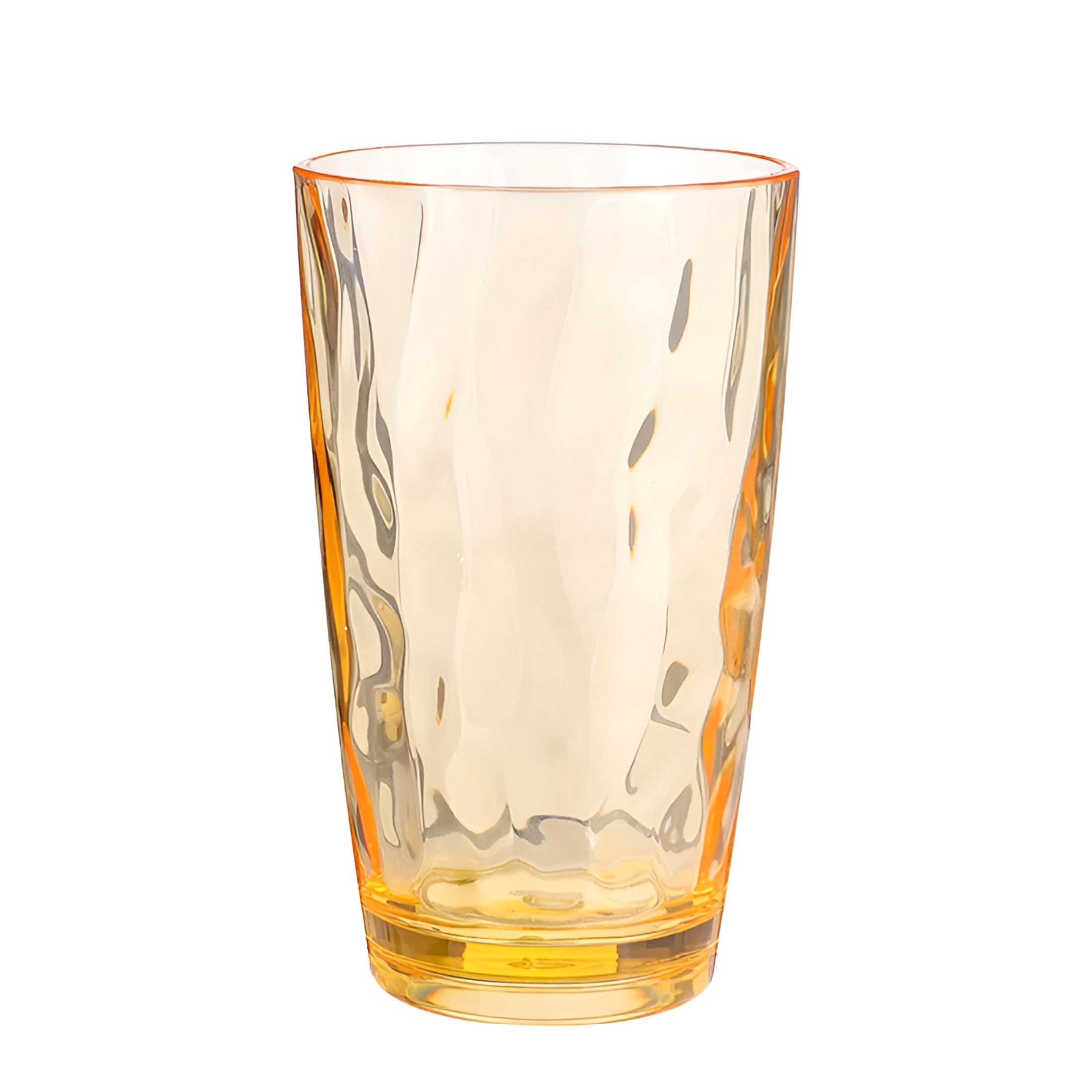 Set Of 2 Kawaii Orange Cups - 10oz Aesthetic Glass Cups With Straws For Juice & Tea
