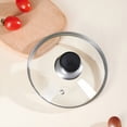 thumbnail image 1 of ACDANC Universal Lid for Pots,Pans and Skillets,6.5Inch /17Cm Clear Glass Pot Lid with Heat Resistant Silicone Handle, 1 of 7