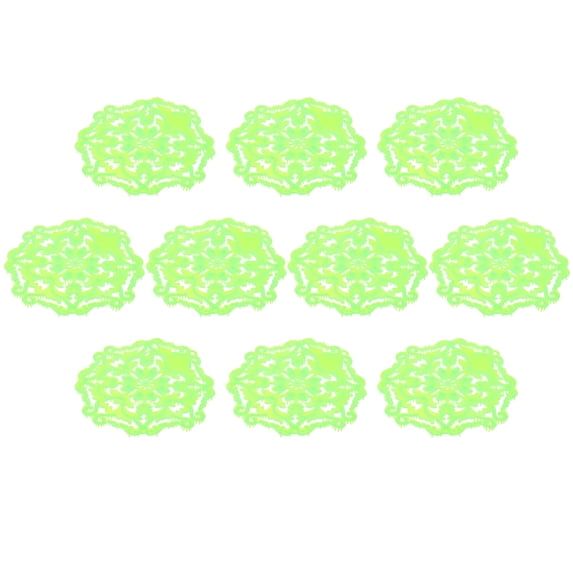 ACDANC 10 Pcs Green Urinal Mats,Urinal Screen Deodorizer and Cakes,5.9" for Odor Control