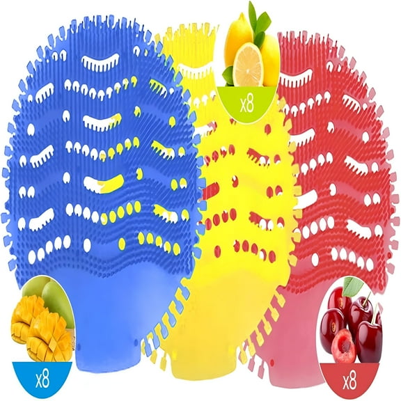 ACDANC Urinal Screen Deodorizer,6 Packs Urinal Cakes Bulk Scented Anti-Splash Urinal Mats Deodorizer Fresh Pads for Toilet,Bathroom,Offices,Schools,Restaurants,Hotels (Lemon/Mango/Cherry)