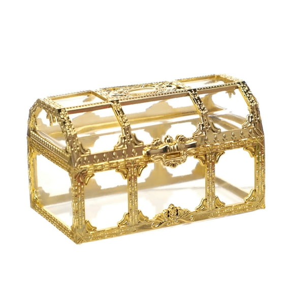 ACDANC Vintage Candy Box Transparent Body Plastic Pirate Treasure Storage Box Party Supplies