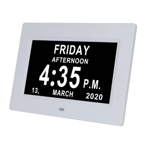 ACDANC Wall Clock,Large Screen Large Wall Clock,High-Volume Alarm Small Wall Clock,White