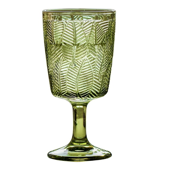 ACDANC Water Goblets 300ml Green Glassware and Drinkware