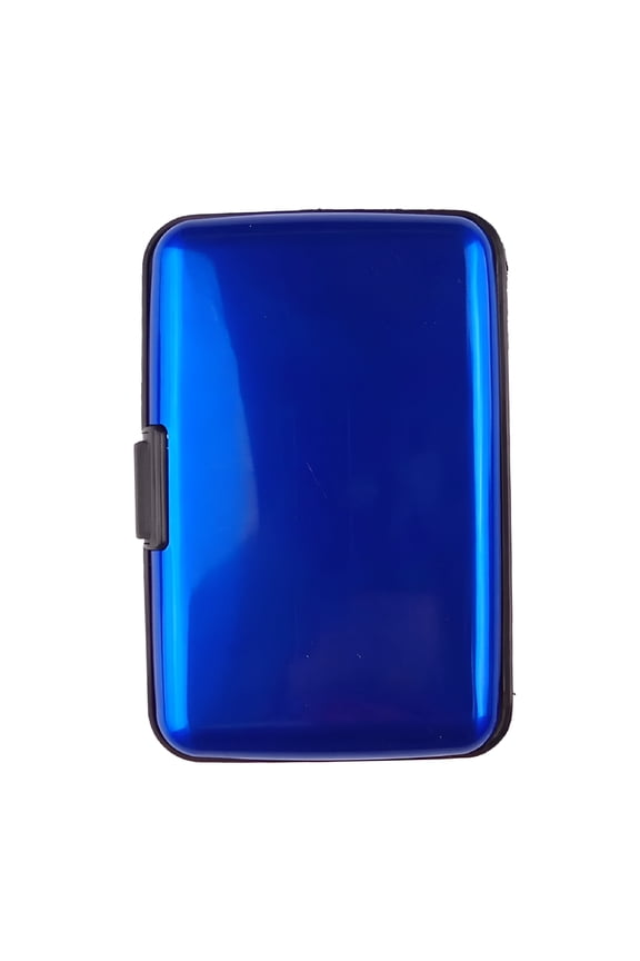 Waterproof 6 Slots RFID Blocking Credit Card Protector Aluminum ID Case Hard Shell Business Card Holder Metal Wallet for Men or Women