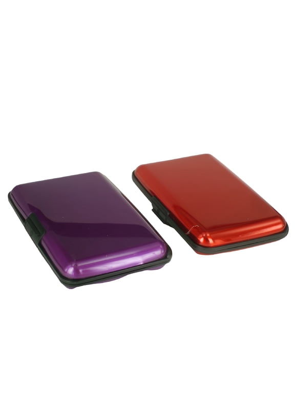 ACDANC Waterproof 6 Slots RFID Blocking Credit Card Protector Aluminum ID Case Hard Shell Business Card Holder Metal Wallet for Men or Women