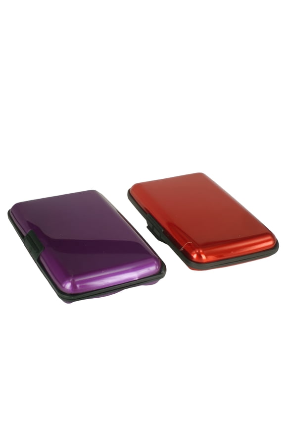 Waterproof 6 Slots RFID Blocking Credit Card Protector Aluminum ID Case Hard Shell Business Card Holder Metal Wallet for Men or Women