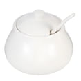 thumbnail image 1 of ACDANC White Ceramic Sugar Container for Storage Perfect for Coffee Bar Home Kitchen and Dining 8 oz, 1 of 7