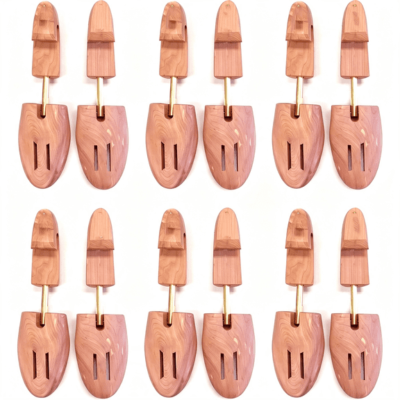 ACDANC Wholesale Program - Cedar Shoe Trees for Men - 6 Pairs Free Shipping