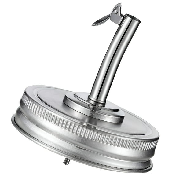 ACDANC Wide Mouth Canning Lids Mason Jar Oil Spout Dispenser Stainless Steel Lid