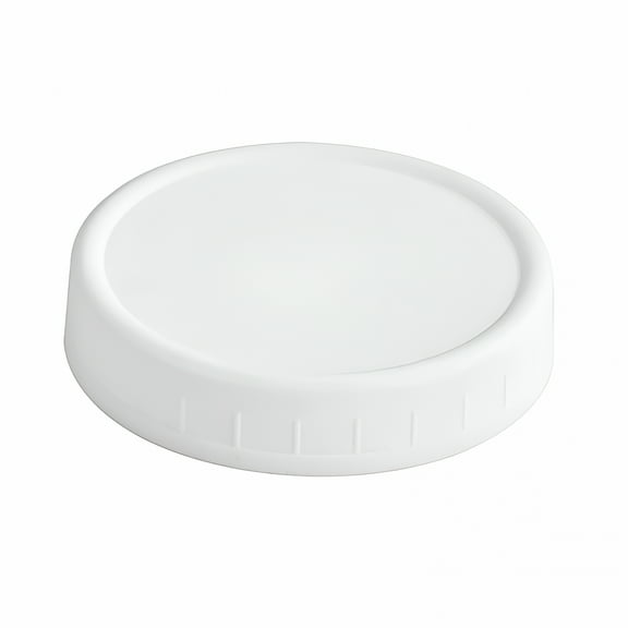 ACDANC Wide Mouth Mason Jar Lids for Ball,Kerr and More -Ball Canning Lids White Plastic Storage Caps for Mason/Canning Jars - Leak-Proof - Dishwasher Safe & Food Grade