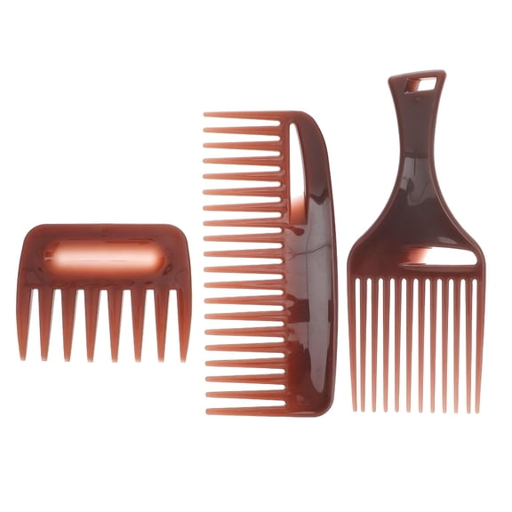 ACDANC Wide Tooth Detangling Pick Afro Barber Styling Men Brush Shower Curly Beard Wet Detangler Curls Portable Combs