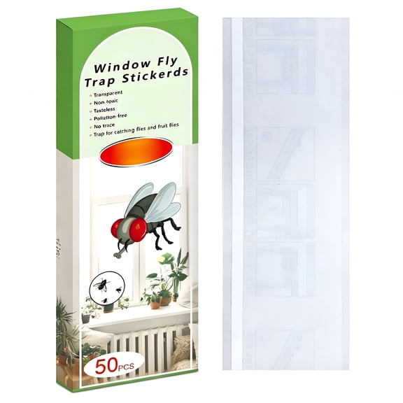 ACDANC Window Fly Trap, Clear Fruit Fly Catcher Sticky Strips