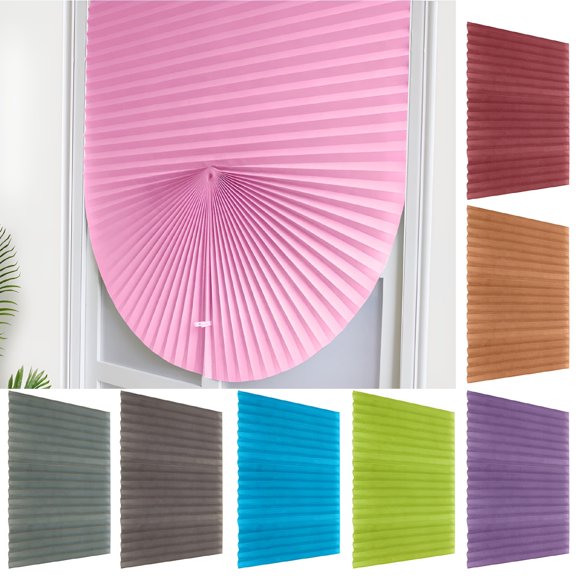 ACDANC Window Shades-Pleated Paper Shades for Indoor Window Covers-Blackout Blinds