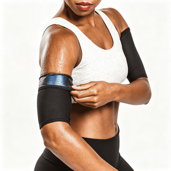 ACDANC WomenS Arm Trimmers, Sauna Arm Shaper Compression Sweat Bands, Slimming Arm Band, 2 Pack Arm Sweat Bands for Women