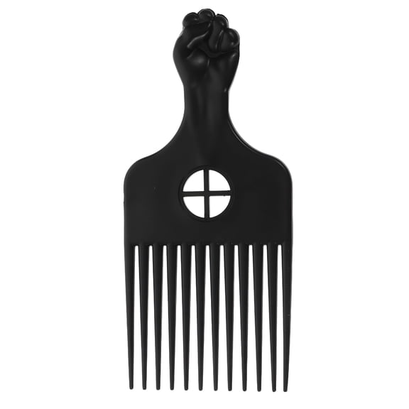 ACDANC Wooden Afro Pick Comb for Men and Women, Natural Grooming Tool with Rounded Teeth, Detangling Hair Pick for Curly Textured Hair