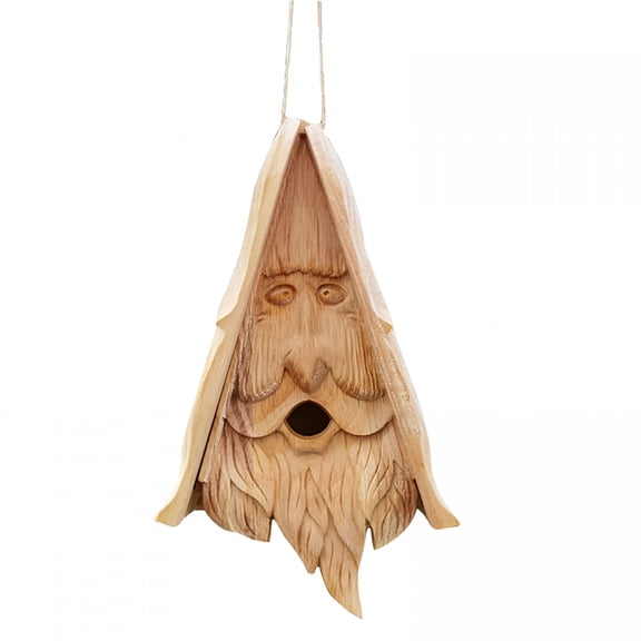 ACDANC Wooden Bird House for Outside Hanging Outdoor Birdhouse with Removable Bottom for Easy Cleaning Natural Wood Bird Nesting Box for Bluebirds Wrens Finches Cardinals Garden Decor
