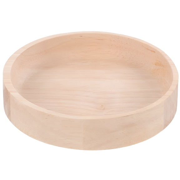 ACDANC Wooden Feeding Bowl for Small Animals - Natural Wood Food Dish for Guinea Pig, Hamster, Gerbil, Squirrel, Chinchilla, Rabbit - Smooth Finish, Easy Clean, 3.54 x 3.54 x 0.79 Inch